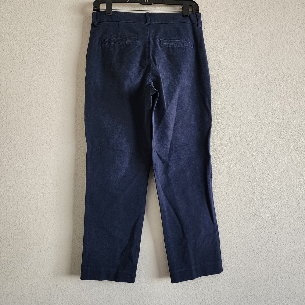 Old Navy Dark Blue Straight Leg Jeans High Rise Pixie Size 4 - Picture 5 of 5